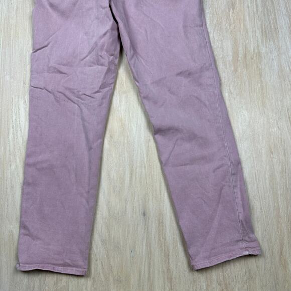 Paige Romy Flat Front Weekend Chino Rose Pink Cropped Trouser Dress Pants 28 - Picture 15 of 15